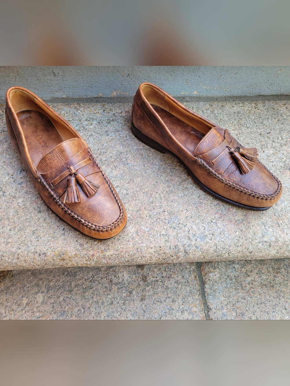 Bally Brown Leather Tassel Loafers | Men’s 7.5 EEE | Women’s 10 Fit